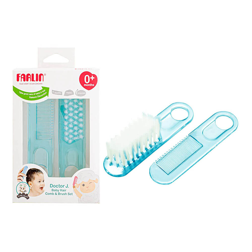 Farlin Hair Brush And Comb Set Little Styles
