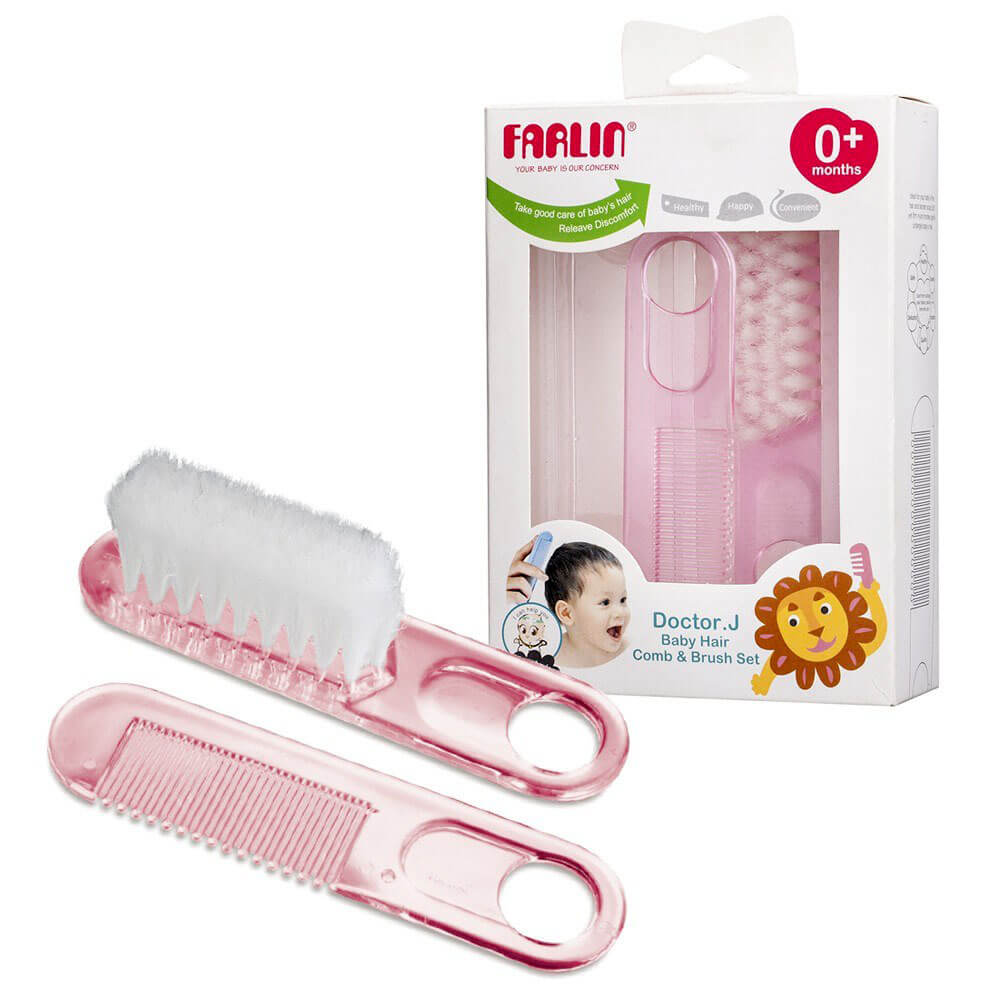 Farlin Hair Brush And Comb Set Little Styles
