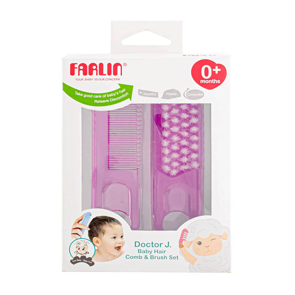Farlin Hair Brush And Comb Set Little Styles