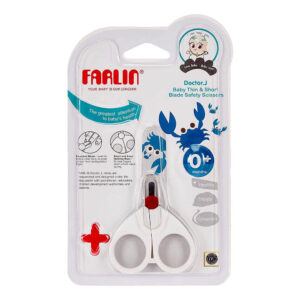 Grooming Kits 12 Farlin Thin and Short Blade Baby Safety Scissor