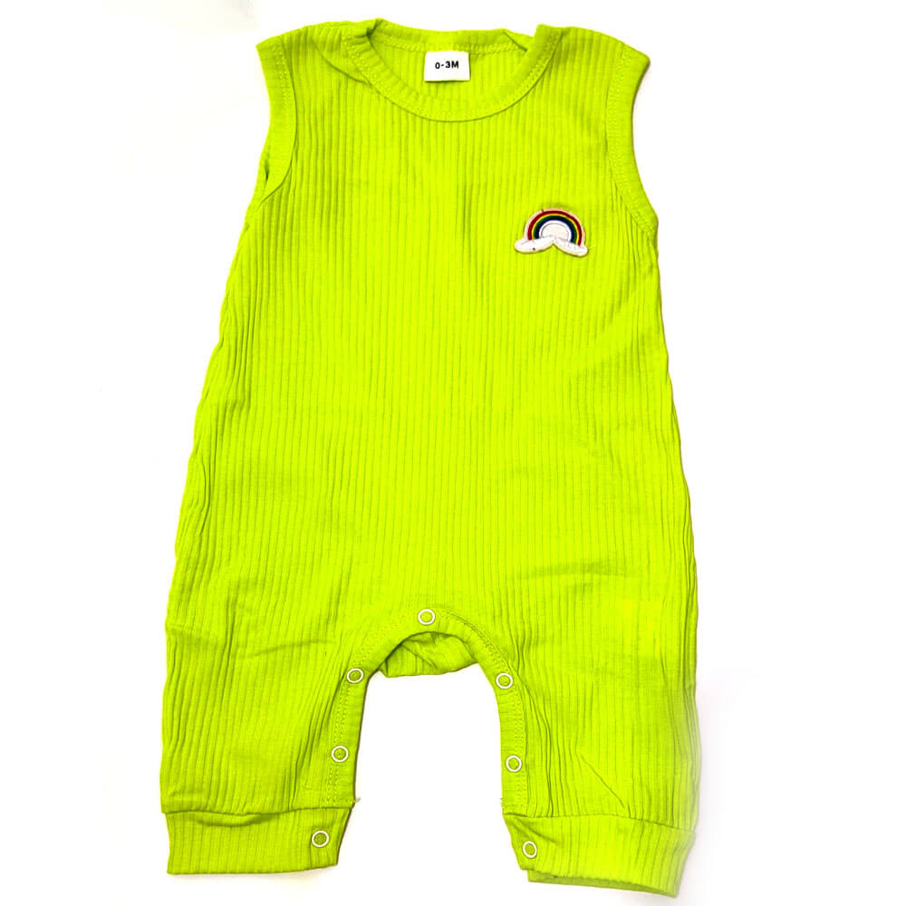 Ribbed Sleeveless Unisex Jumpsuit 2 Ribbed Sleeveless Unisex Jumpsuit - Image 2