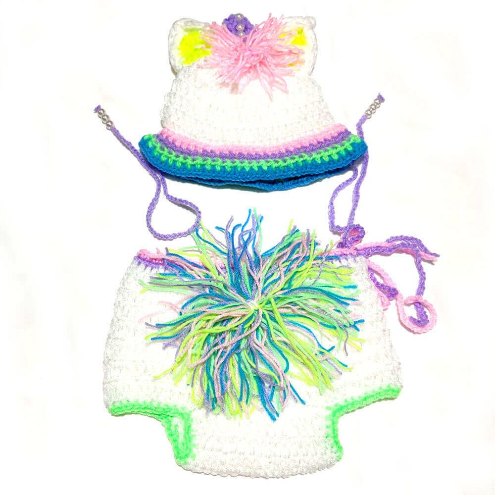 Unicorn themed Crochet Photo-prop 1 Unicorn themed Crochet Photo-prop