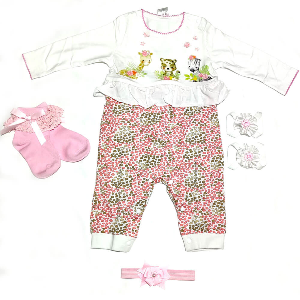 Pink Zoo Jump Suit Set 1 Pink Zoo Jump Suit Set