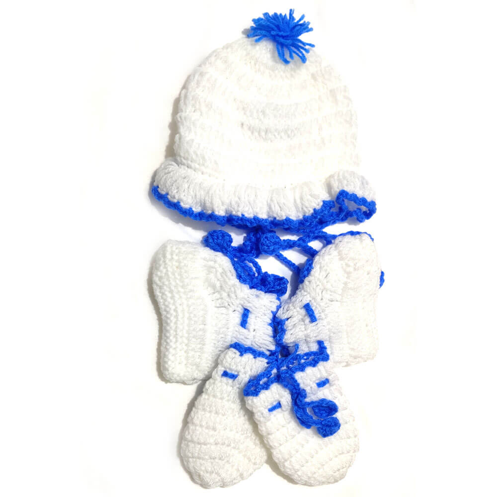 Crochet Mittens, Socks and Hat Set 2 Crochet Mittens, Socks and Hat Set - Image 2